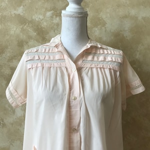Vintage Pale Pink Pajama Top by Barbizon Vintage Size 11