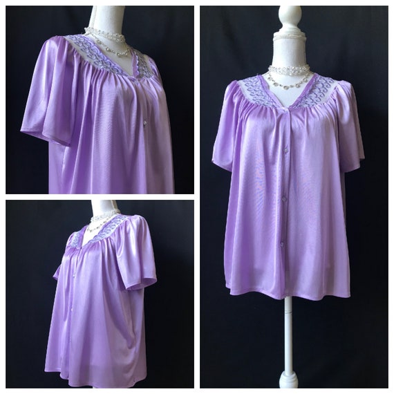 Lovely Lilac Vintage 1960s/1970s Pajama Top by Bl… - image 6