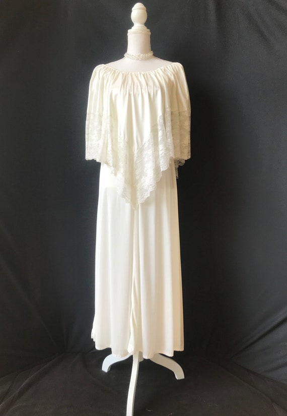 Vintage Semi Sheer Goddess Nightgown - image 1