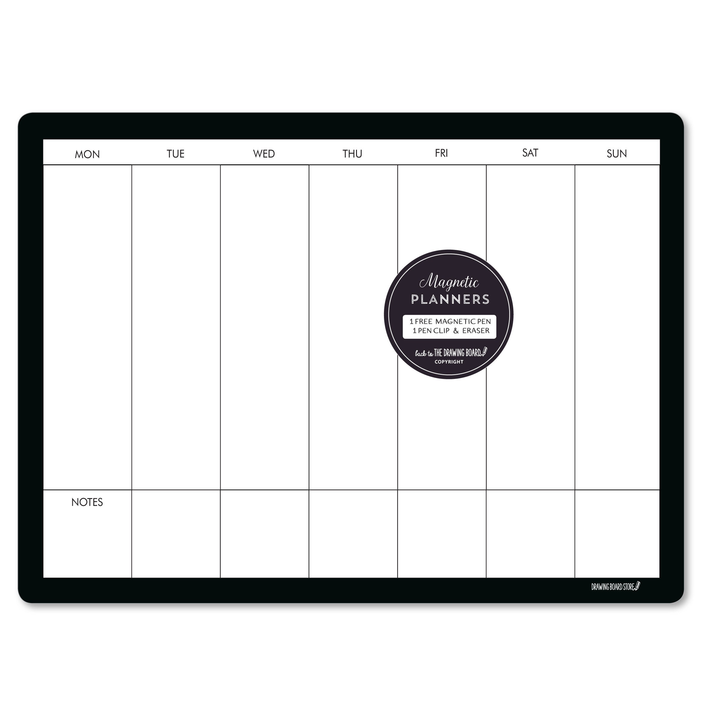 Square Drawing Diary Planner, White