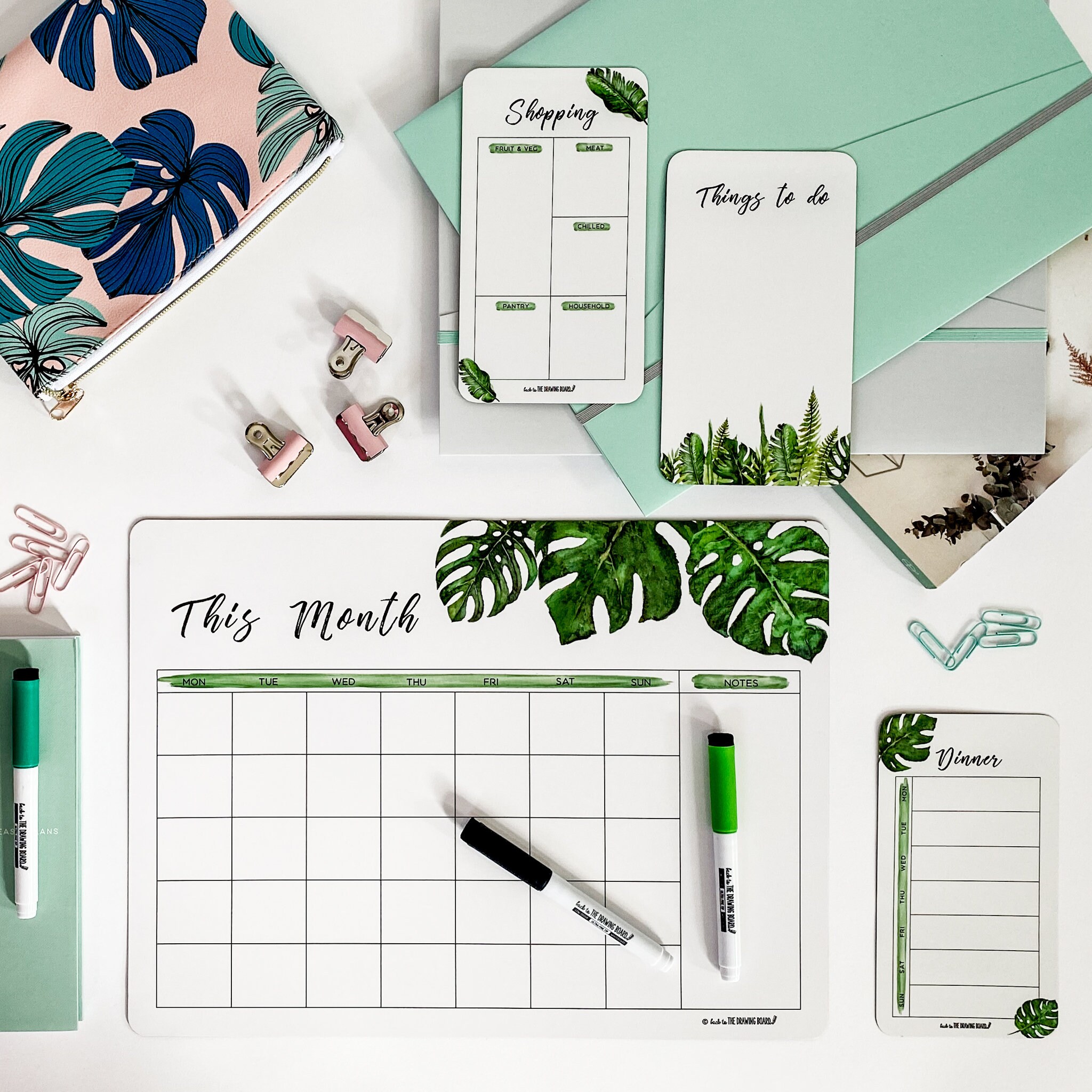 Magnetic fridge Calendar PACKAGE with 1 write and wipe  Etsy