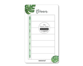 DINNER MENU PLANNER Monstera