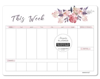 WEEKLY PLANNER Peonies