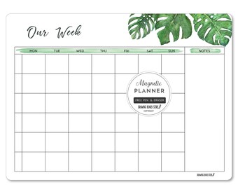 FAMILY WEEK PLANNER Monstera