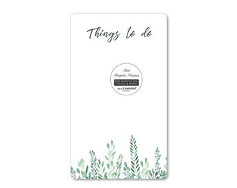TO DO LIST planner watercolour leaves