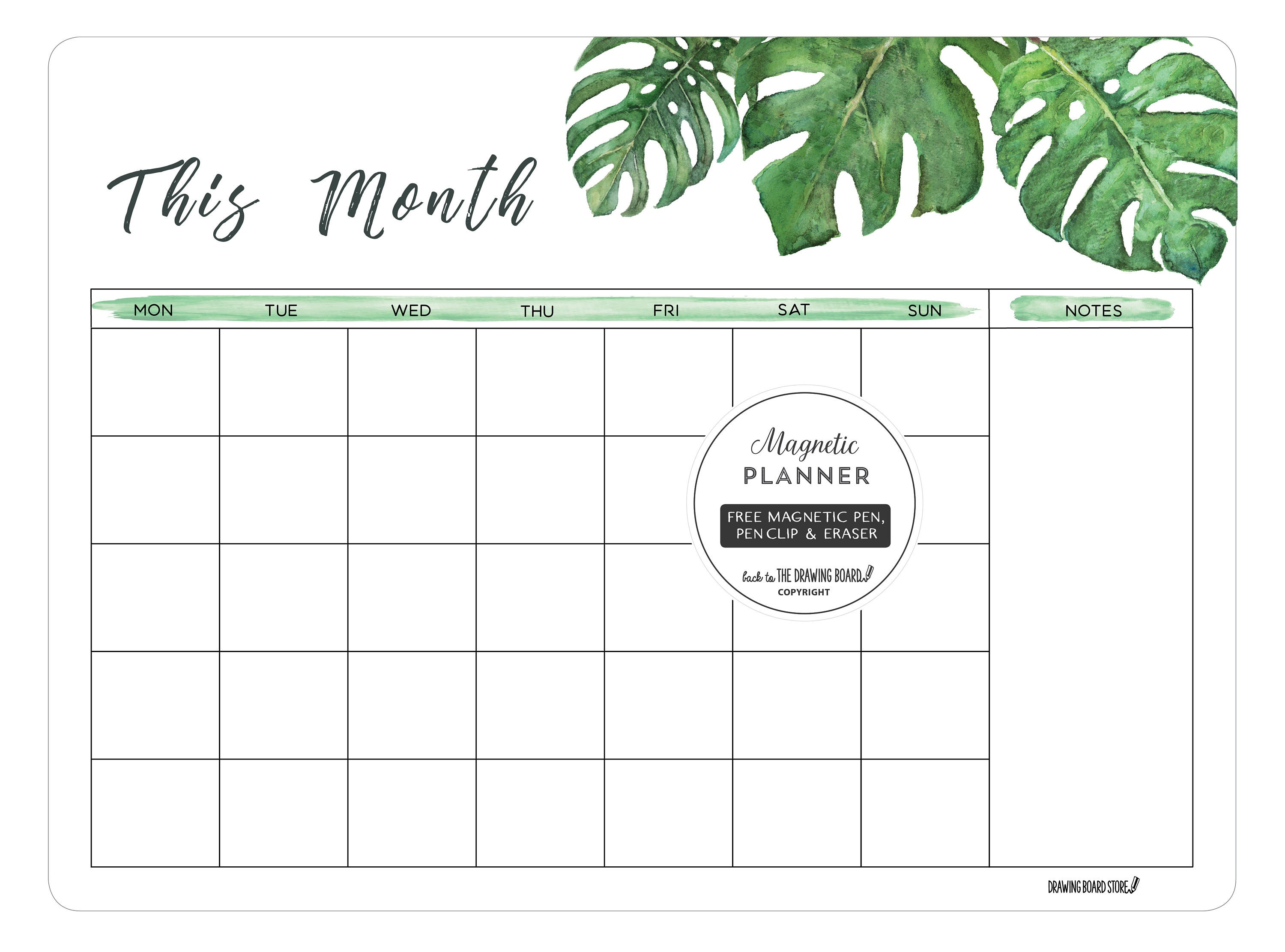planner/fridge Calendar/fridge planner/MONTHLY Etsy