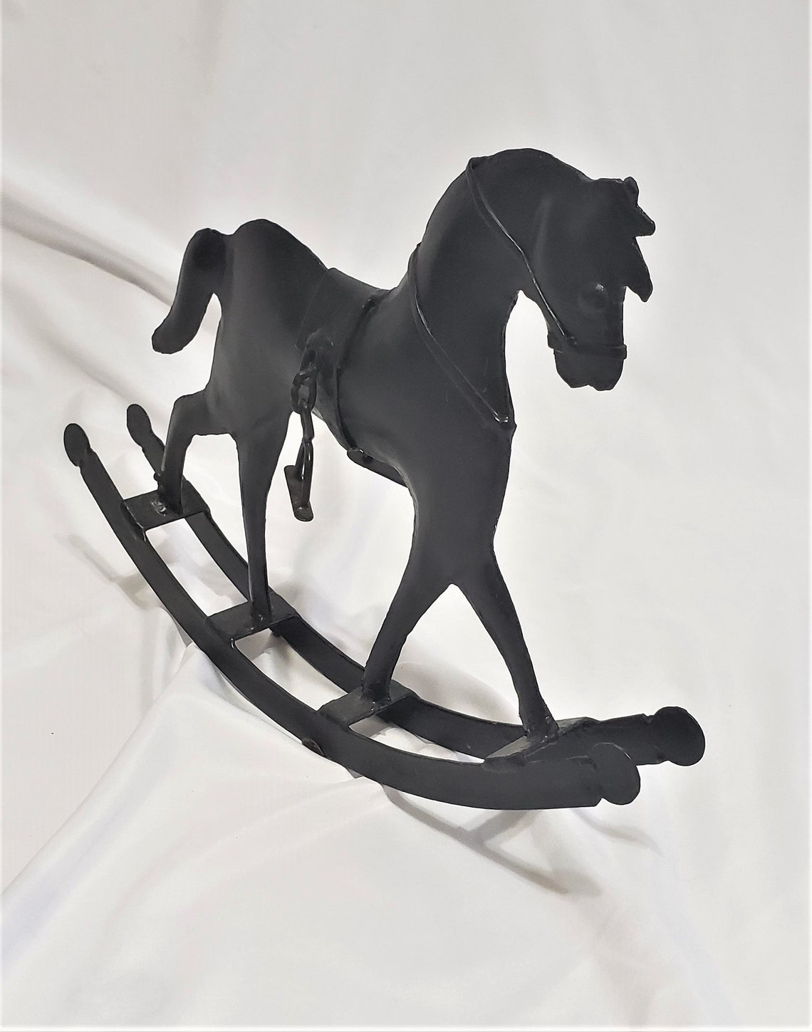 Vintage Metal Rocking Horse Etsy