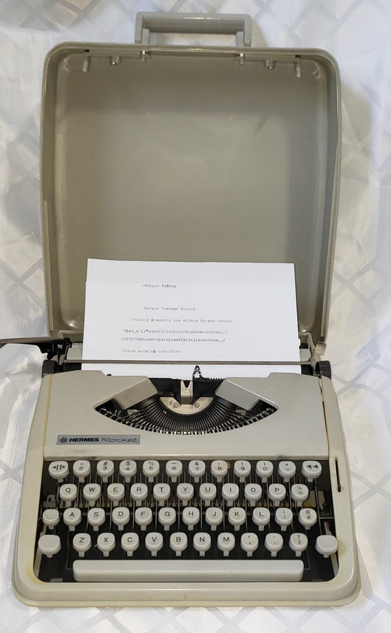 Vintage 1980s Hermes Rocket Typewriter Etsy