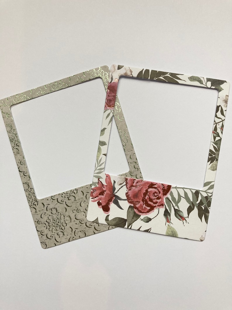 Die Cuts Polaroid Frames Die Cut Paper/card Frames Paper Etsy