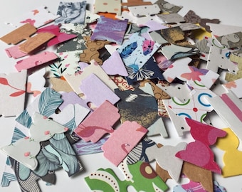Die cuts, tab tops, die cut tab tops for junk journalling and scrapbooking, file divider Tabs, bible tabs, junk journal ephemera.