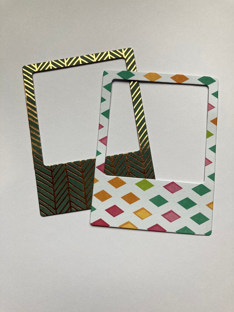 Die Cuts Polaroid Frames Die Cut Paper/card Frames Paper Etsy