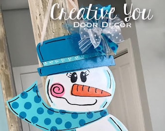 Snow Man- Winter - Door Hanger