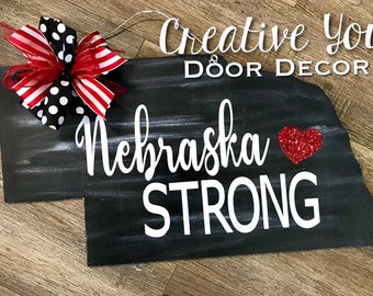 Nebraska Strong | Door Hanger