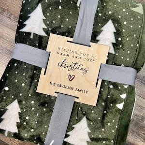 Custom Wood Blanket Tag | Personalized Gifts