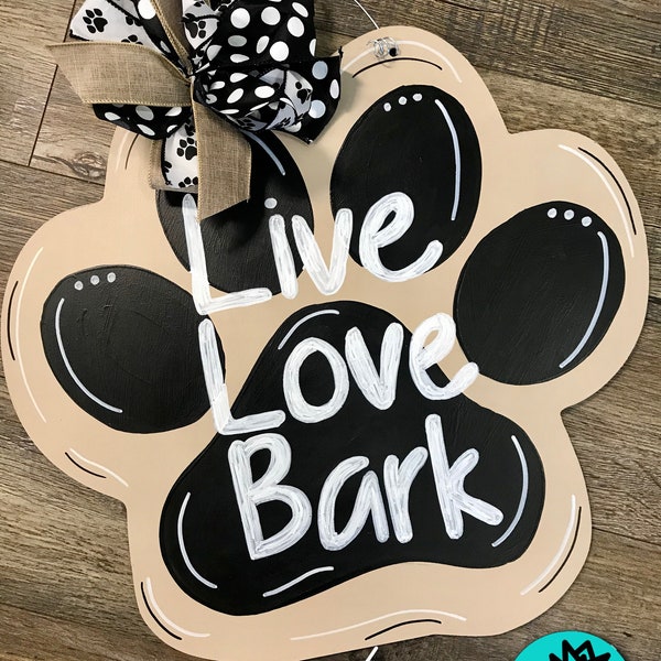 Paw Print | Dog | Door Hanger