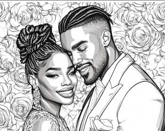 Black Love Coloring Book for Adults: Romantic Couples, Self Love, Stress Relief, Cultural Art