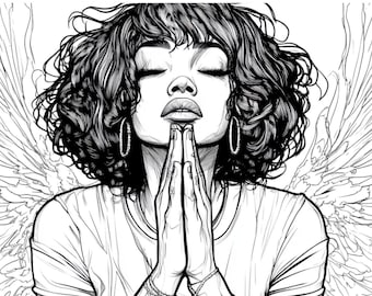 Christian Coloring Book for Women: Faith, Angels, Scripture, Peaceful Stress Relief