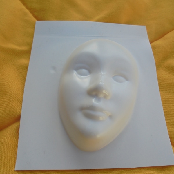 Mask shape, mask casting mold, No. 1, for soap, plaster, concrete and more