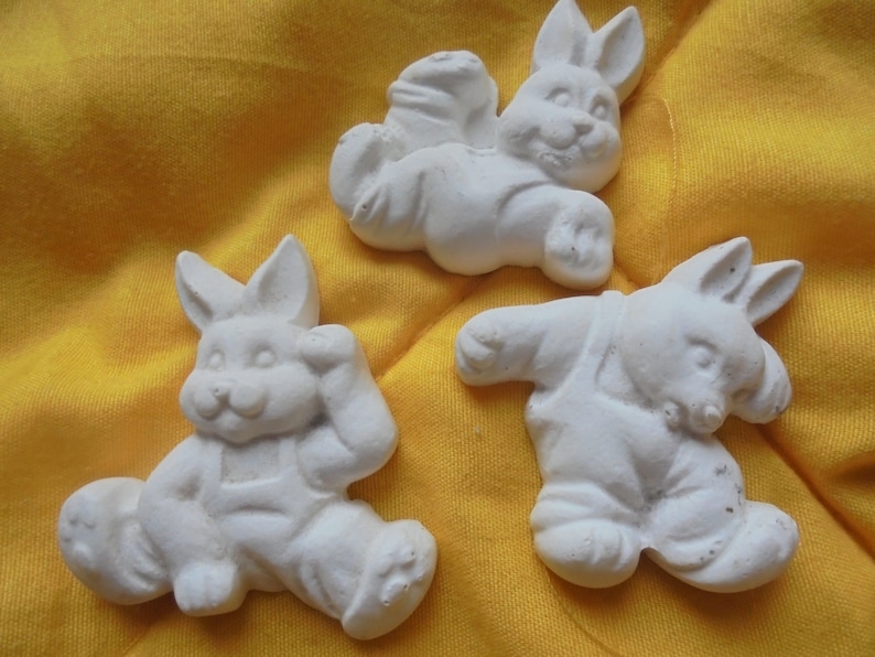 plaster... playing mold for casting soap Easter bunny