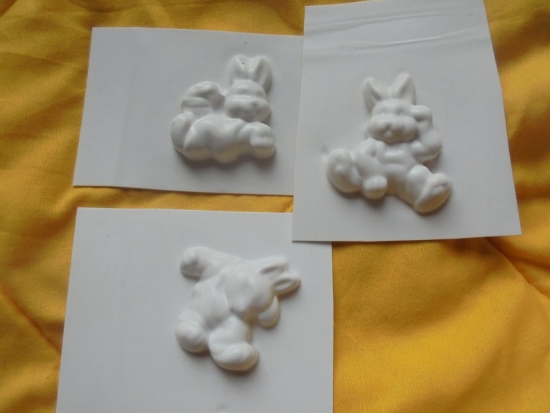 plaster... playing mold for casting soap Easter bunny