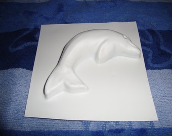Forma de delfin, molde de fundición de delfines, grande, para jabón, yeso, concreto y más