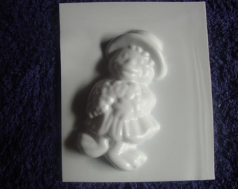 Duck mold, duck casting, with flowers, for soap, plaster, concrete and more