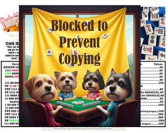 "THANKSGIVING Mahjong-Themenkarte - ein lustiger DRUCK zu Hause und Mahjong-Karte - Letter-Format (8-1/2 "x 11"" - keine NMJL-Karte."