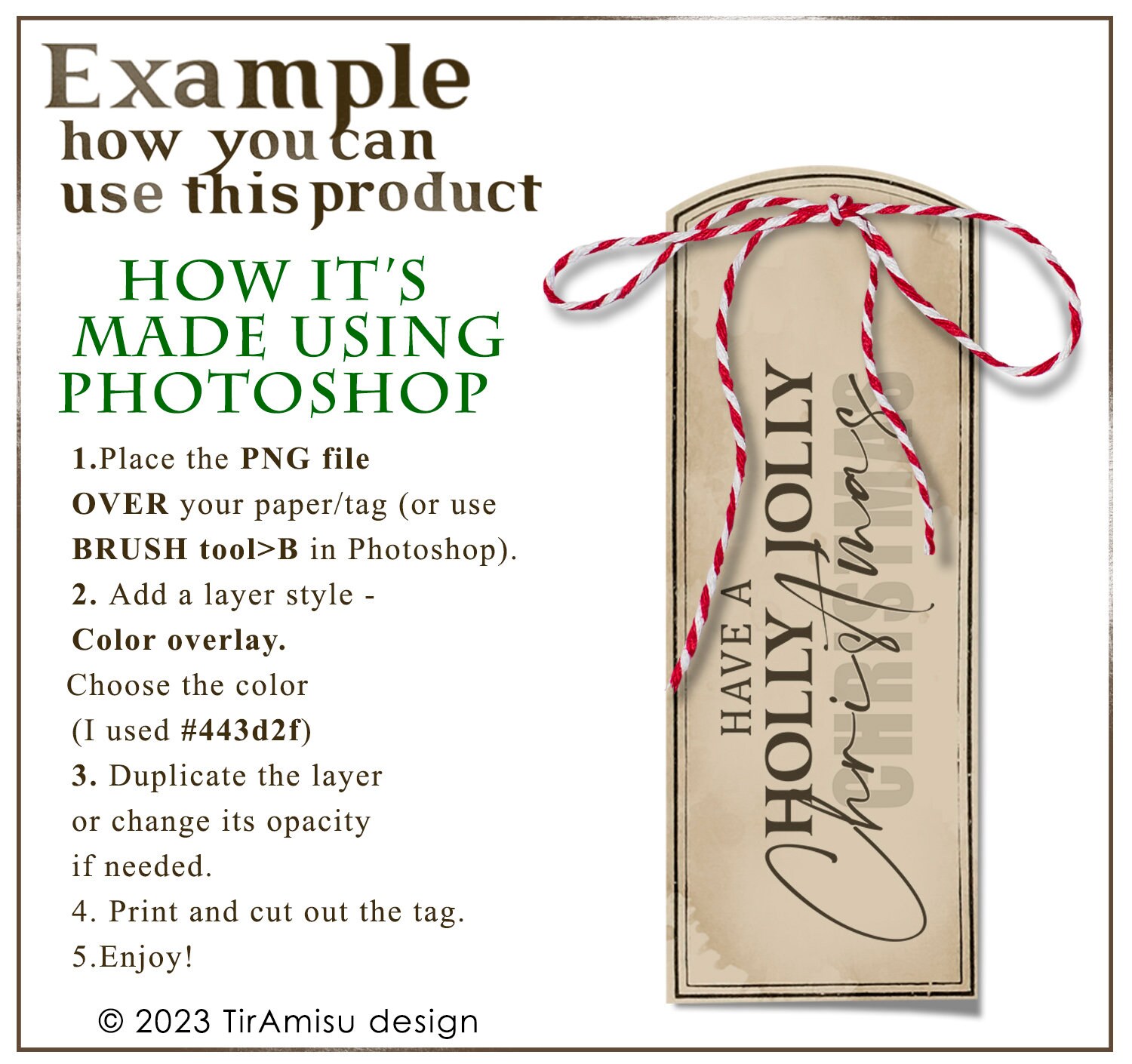 Christmas Word Art Digital Clipart & Brush Pack | PNG, Procreate Stamp ...