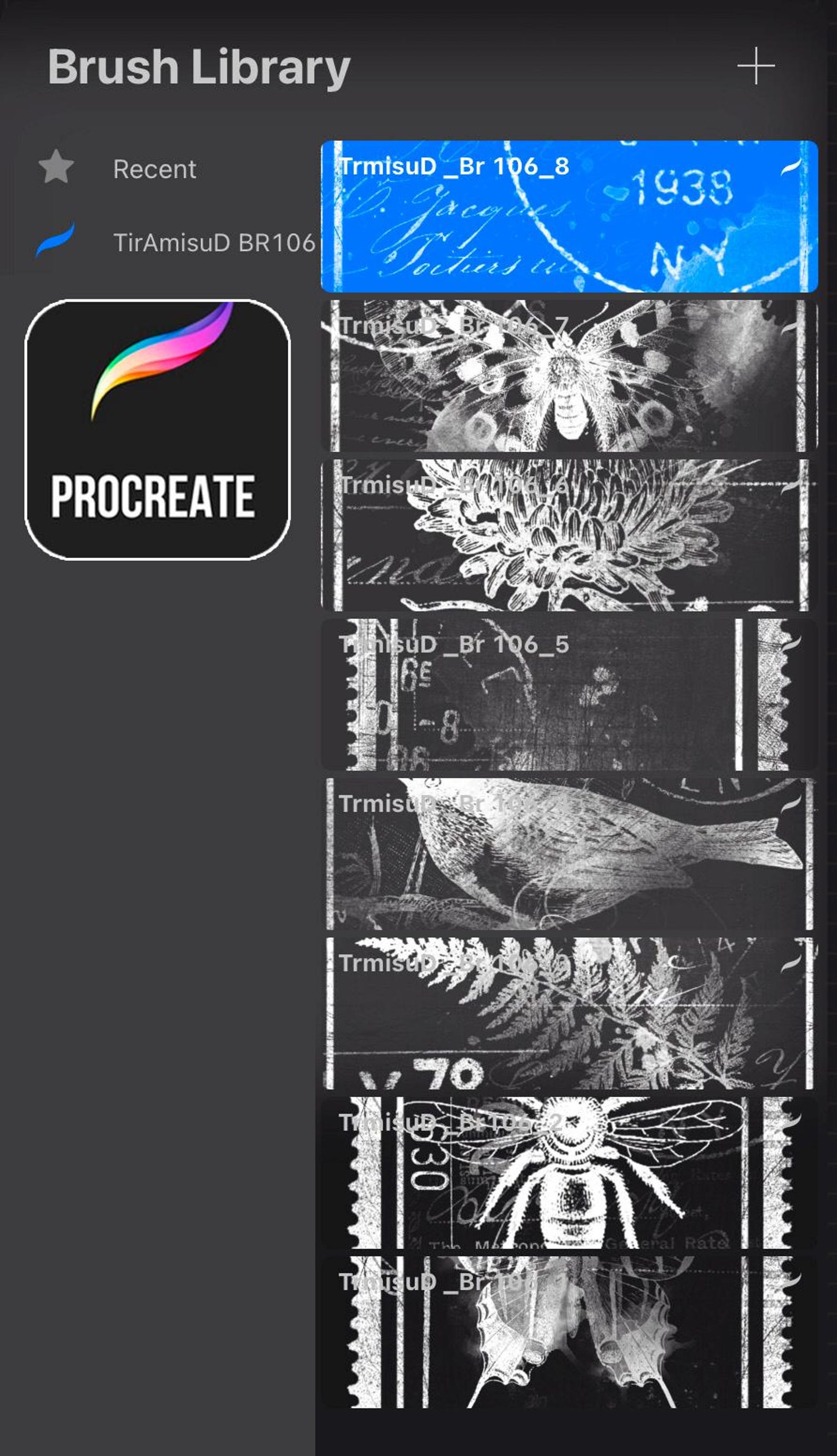 Vintage Postal Stamps Digital Clipart & Brush Pack| PNG, Brushset Stamp ...