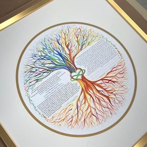 Nava Shoham ~ TREE OF LIFE Ketubah ~1800Ketubah.com