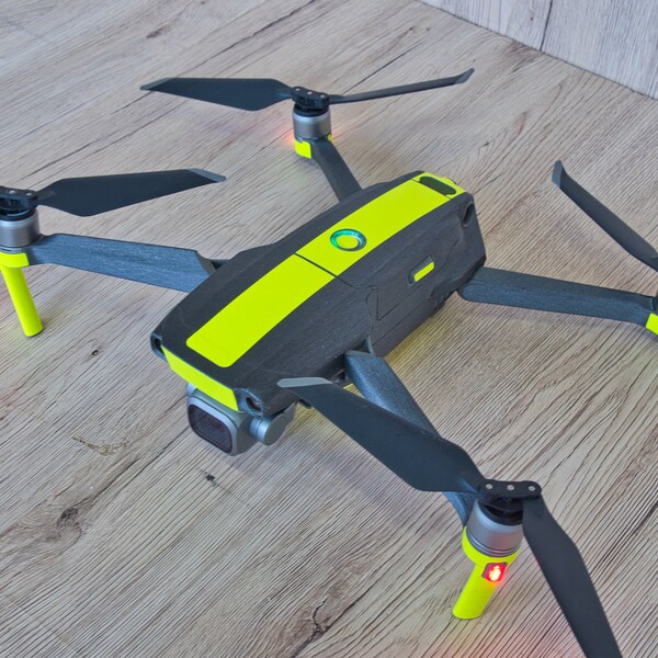 Skin Titanium Gray & Fluo - DJI Mavic Pro - Mavic 2 - Mavic zoom - Mavic Air - Mavic Air 2