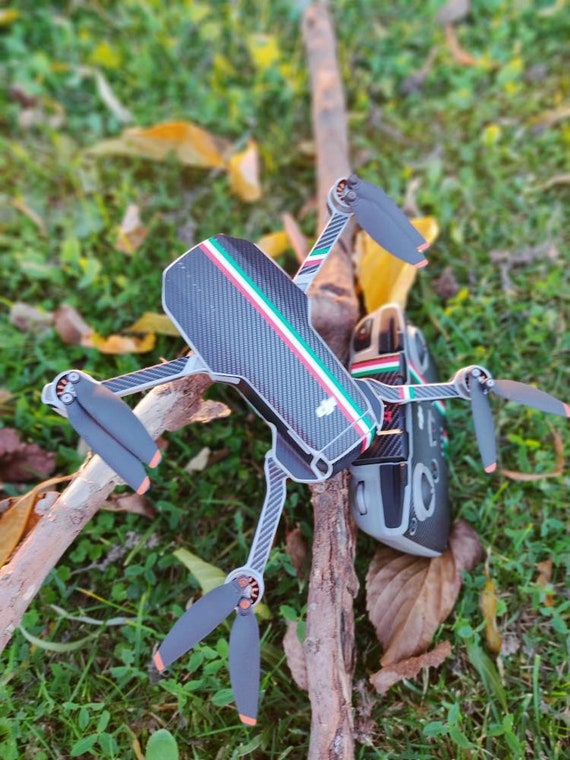 Skin DJI Mavic Mini Mini 2 italian CARBON Style Etsy