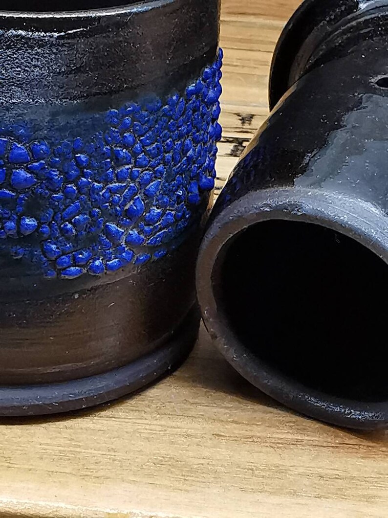 Black Pottery Butter Crock,Butter keeper,French Butter dish.