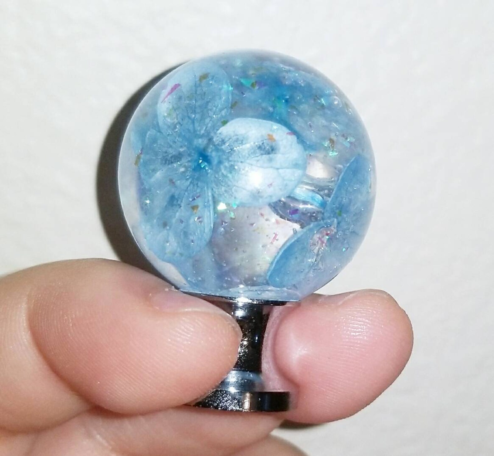 Perillas de gabinete. Hydrangea real. Perilla de cajón. | Etsy