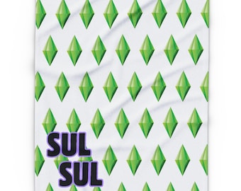 The Sims Blanket, Fleece, The Sims, Gamer, Gift, Video Game, Winter, Home Decor, Soft, Throw Blanket