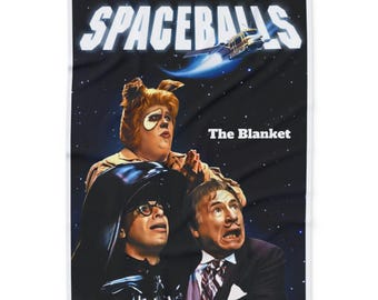 Spaceballs Blanket, Fleece, Theme, Cozy, Throw, Bedding, Soft Blanket, Decor, Sci-Fi, Mel Brooks, Comedy, Movie, Spaceballs