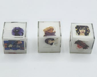Studio Ghibli D6 Dice set. MTG. D20. D6. DnD. Dungeons & Dragons. Anime. RPG. Game. Japan. Die. Dice. Ghibli. Howl. Kiki. Spirited Away.