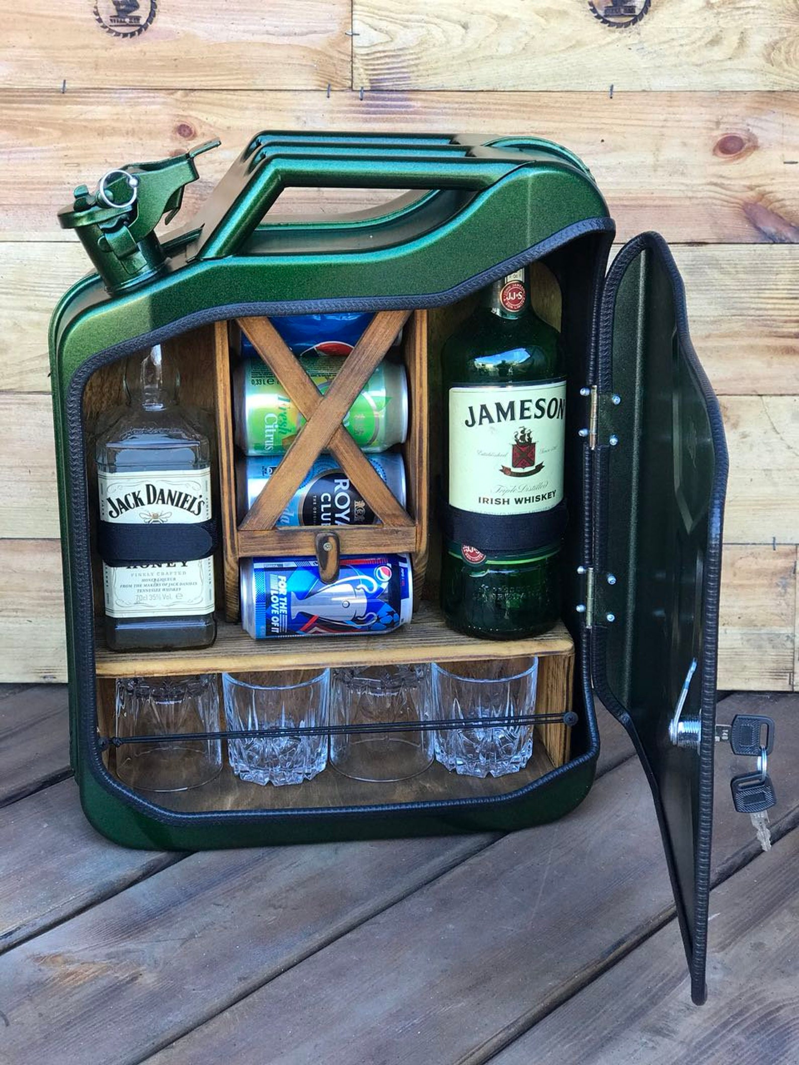 Mini bar jerry can camping picnic fuel canister NEW man cave Etsy