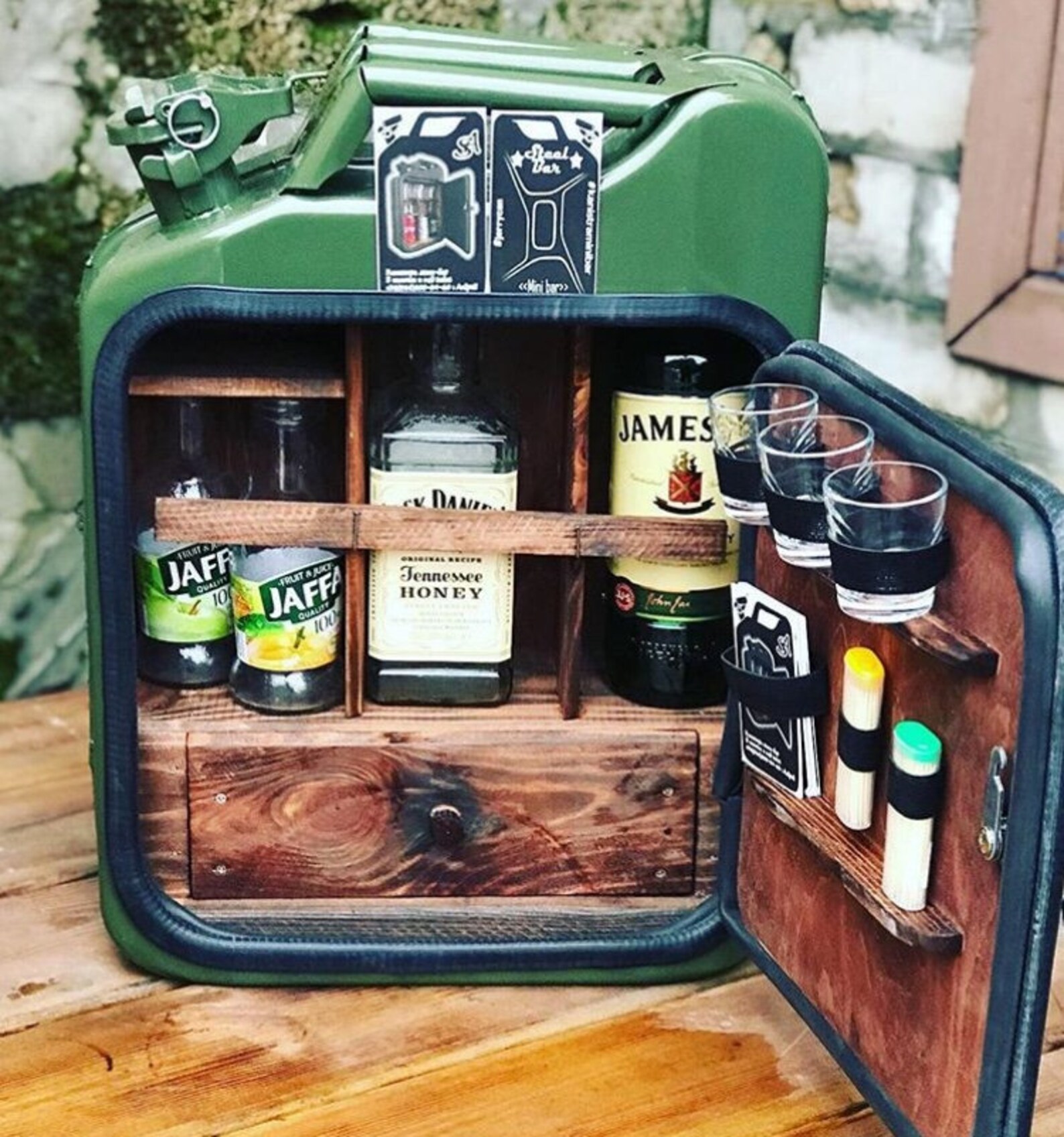 Mini Bar Jerry Can Camping Picnic Fuel Canister NEW Man Cave Etsy