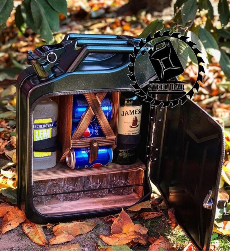 Mini Bar Jerry Can Camping Picnic Fuel Canister NEW Man Cave Etsy