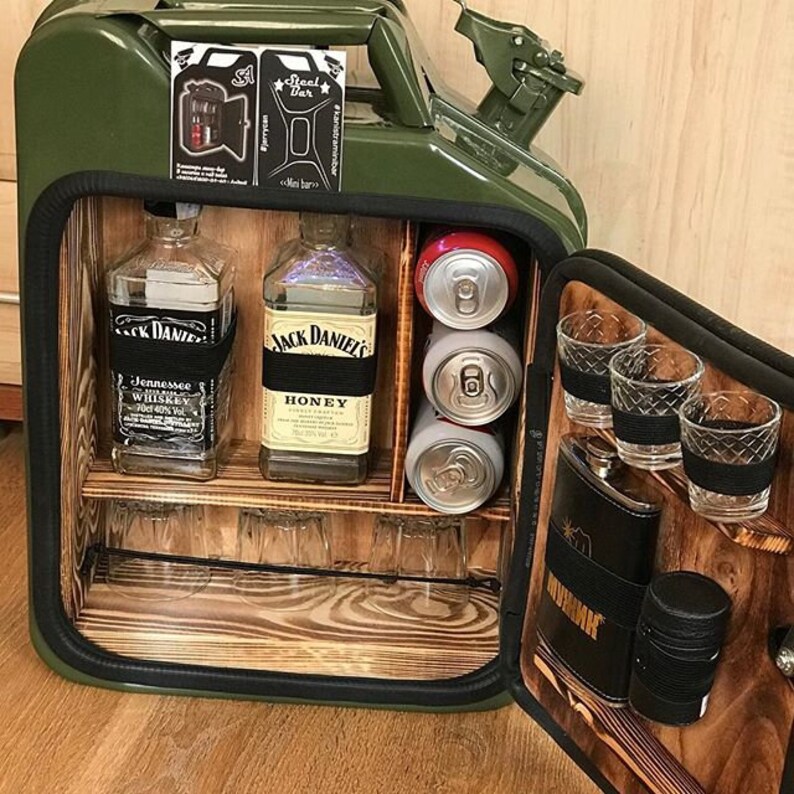 Mini bar jerry can camping picnic fuel canister NEW man cave Etsy
