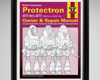 Fallout - Protectron Owner and Repair Manual Cover - 8x10