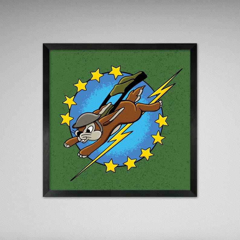 World War II Insignia Print - 56th Signal Battalion - 8x8 or 10x10 ...
