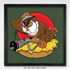 World War II Insignia - 202nd Coast Artillery - 8x8 Print