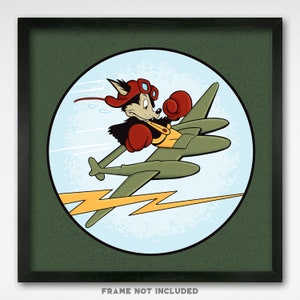 World War II Insignia - 428th Fighter Squadron - 8x8 Print