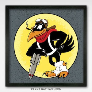World War II Insignia - 379th Bombardment Wing - 8x8 Print