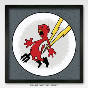 World War II Insignia - 384th Fighter Squadron - 8x8 Print