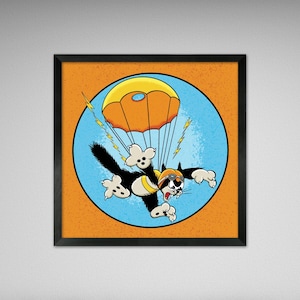 Insignes Tweede Wereldoorlog - 503e bataljon parachutisten - 8 x 8 print