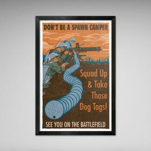 Battlefield One - Impresión de propaganda de la Primera Guerra Mundial - 11 x 17 pulgadas