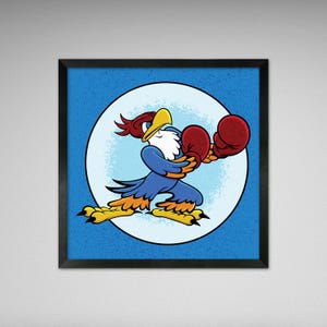 World War II Insignia Print - Eagle Squadron, R.A.F. - 8x8 or 10x10 inches